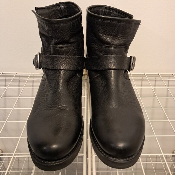 FRYE Women’s Black Leather Veronica Bootie - Picture 2 of 9